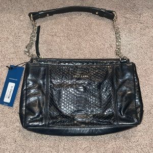 Cole Haan Black leather shoulder bag
